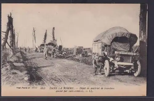 Ansichtskarte Dans La Somme Kriegsschauplatz I.Weltkrieg Frankreich Zerstörte