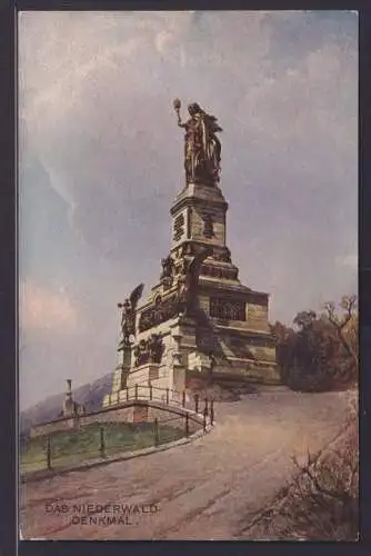 Ansichtskarte Denkmal Niederwald Rüdesheim Rhein