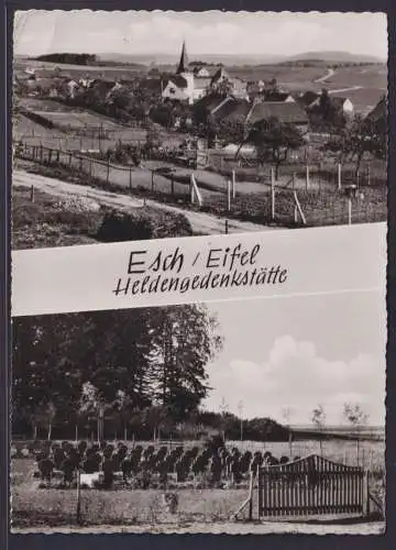 Ansichtskarte Esch Eifel Ortsansicht Friedhof Rheinland Pfalz Verlag Marianne