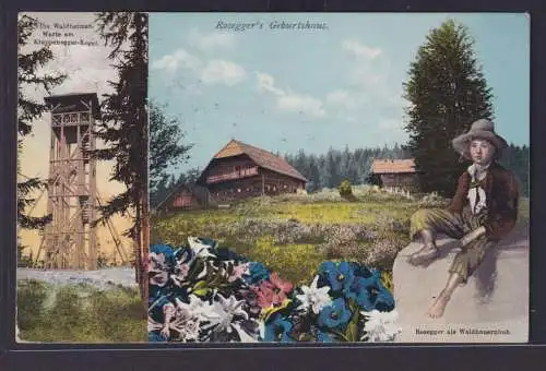 Ansichtskarte St. Pölten n. Wien Rosseger Schriftsteller Österreich Geburtshaus