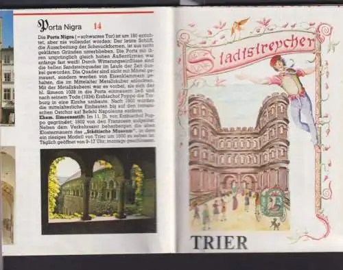 Trier Stadtstrycher Stadtplan groß m. Landkarte + Augusta Treverorym Constantin