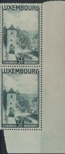 Luxemburg 258 mit Seitenrand Landschaften ungebraucht 1934