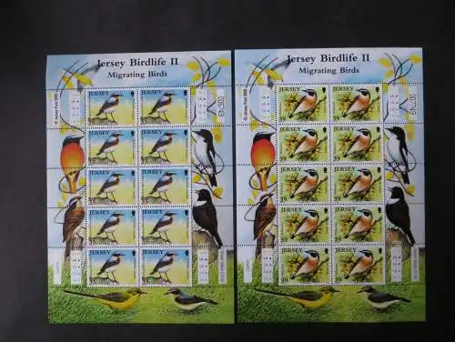 Großbritannien Jersey Kleinbogensatz 1377-82 Tiere Zugvögel Luxus
