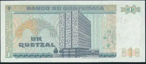 Geldschein Banknote Guatemala 1 Quetzal 1988 P-66 bankfrisch UNC