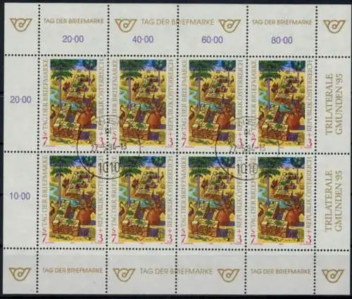 Österreich Kleinbogen Tag der Briefmarke 2127 Philatelie Ersttagsstempel 1994