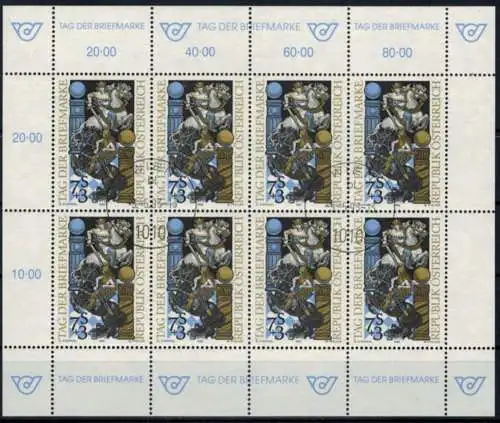 Österreich Kleinbogen Tag der Briefmarke 2097 Philatelie Ersttagsstempel 1993