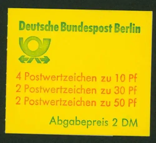 Berlin Markenheftchen 11 f oZ Burgen und Schlösser 1980 tadellos postfrisch
