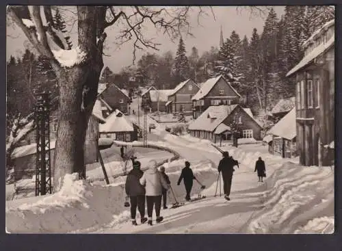 Ansichtskarte Schierke Sachsen Anhalt Harz Kirchberg Wintersport Schnee Ski