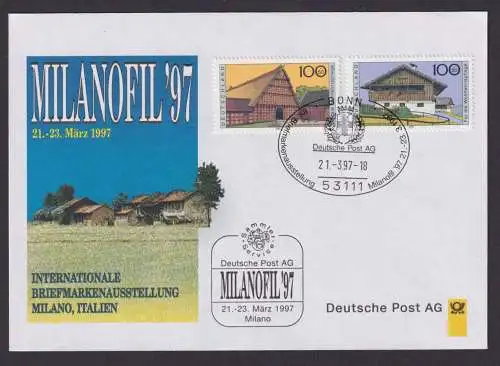 Philatelie Briefmarkenausstellung Milanofil Mailand Italien 1997 SST Deutsche