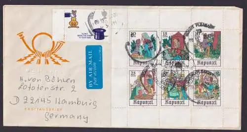 Briefmarken DDR Zusammendruck Brief Kleinbogen 2382-2387 Märchen FDC und dann
