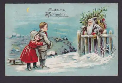 Ansichtskarte Künstlerkarte Nikolaus Weihnachten Weihnachtsmann Geschenke ab