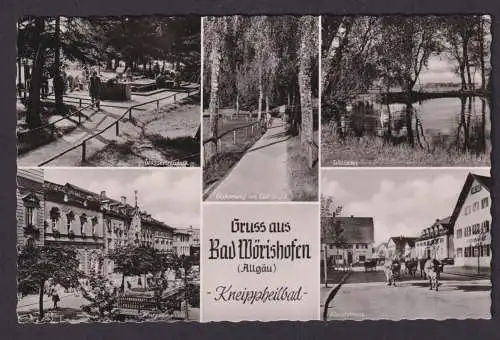 Ansichtskarte Bad Wörishofen Bayern Allgäu Kurpromenade Waldsee n. Hiddenhausen