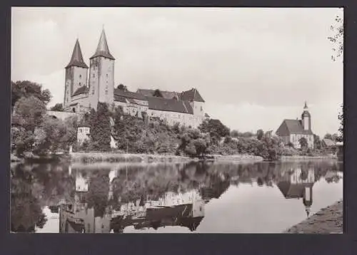 Ansichtskarte Rochlitz Sachsen Schloß Petrikirche Zwickauer Mulde Fluss