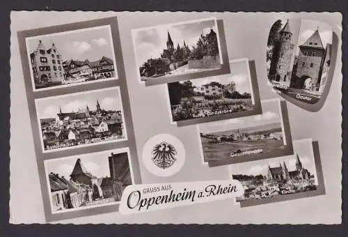 Ansichtskarte Oppenheim Rheinland Pfalz Rhein SST 1200 Jahre Oppenheim n.