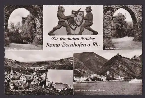 Ansichtskarte Kamp Bornhofen Rheinland Pfalz Burg Sterrenberg Burg Liebenstein