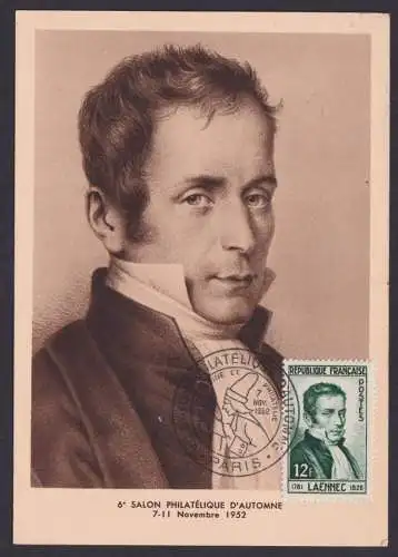 Briefmarken Frankreich 954 Rne Laennec Arzt Medizin Stetoskop Erfinder