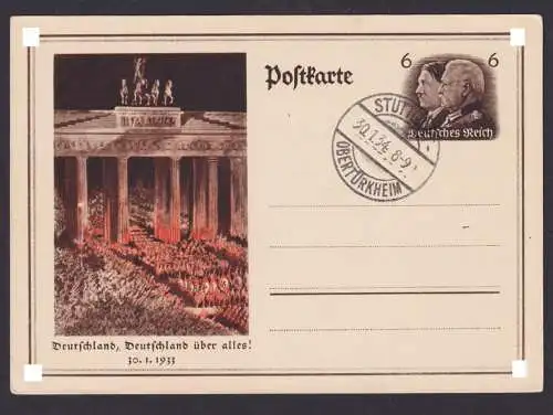Stuttgart Obertürkheim Briefmarken Deutsches Reich Brief Ganzsache Deutschland