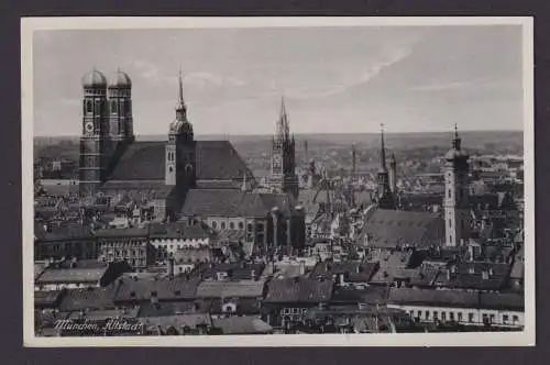 Ansichtskarte München Bayern Altstadt Totalansicht Kirche SST Hauptstadt der