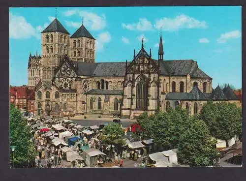 Ansichtskarte Münster Westfalen Dom Kirche Markt