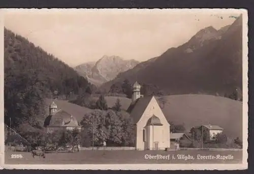 Ansichtskarte Oberstdorf Bayern Allgäu Loretto Kapelle Gebirge n. Köln NRW