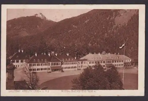 Ansichtskarte Kreuth Bayern Wildbad Rossstein Buchstein Gebirge n. Großhadern