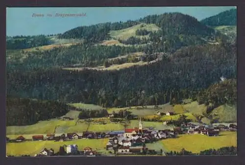 Ansichtskarte Bezau Österreich Begrenzerwald Luftbild Reklame Gastronomie