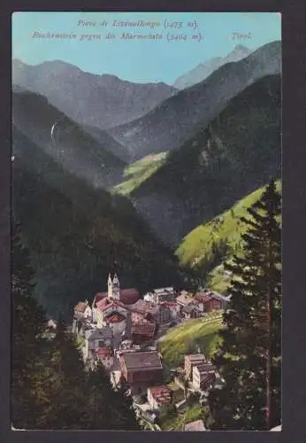 Ansichtskarte Buchenstein Livinallongo Tirol Österreich Luftbild Gebirge