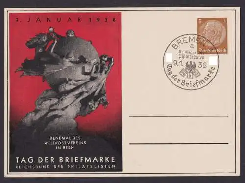 Deutsches Reich Privatganzsache Philatelie Bremen Tag der Briefmake Reichsbund