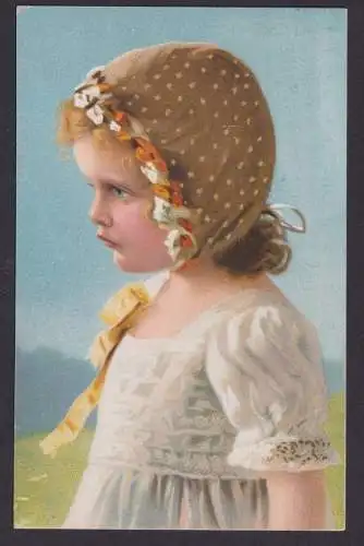 Ansichtskarte Künstlerkarte Kleines Mädchen ab Dresden Sachsen n. Pockau