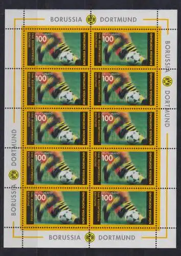 Bund Kleinbogen Zehnerbogen 1833 Fußball Borussia postfrisch MNH Kat 18,00