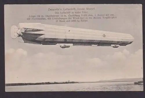 Ansichtskarte Zeppelin Luftschiff Photografie u. Verlag Eduart Schwarz