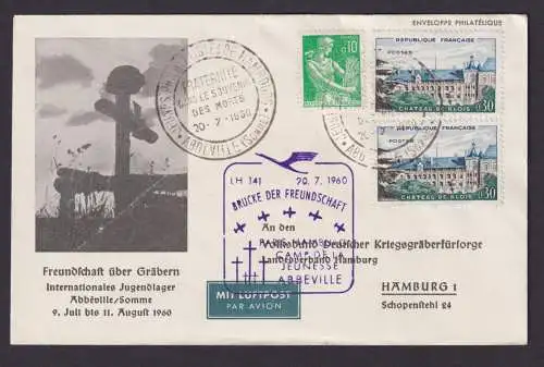 Flugpost Brief Air Mail Lufthansa LH 141 Brücke der Freundschaft + Philatelie