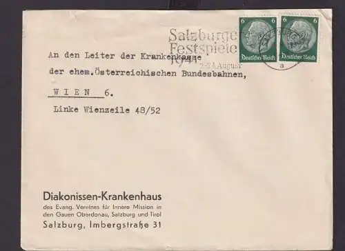 Salzburg Österreich Deutsches Reich Drittes Reich Brief Kultur SST Salzburger