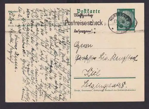 Norderney Niedersachsen Deutsches Reich Drittes Reich Karte Postsache SST