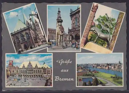 Ansichtskarte Bremen Verschiedene Stadtansichten Stadtmusikanten Kirche nach