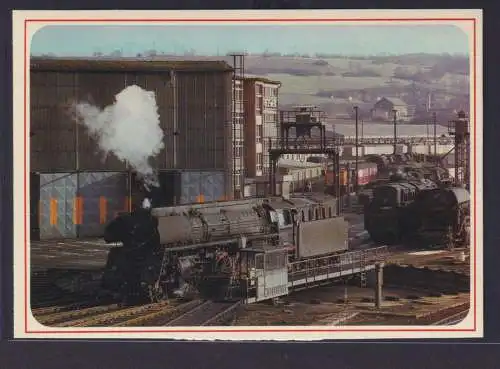 Ansichtskarte Eisenbahn Lokomotive Transport Verkehr Lok im Bahnbetriebswerk