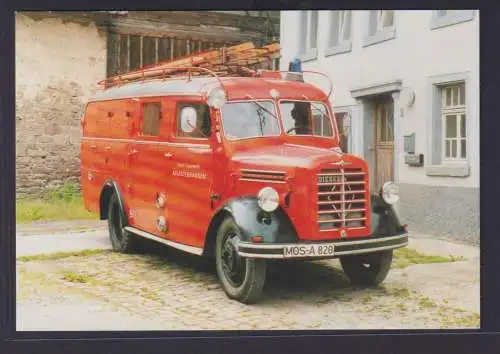 Ansichtskarte Löschgruppenfahrzeug Borgward B 2500 Freiwillige Feuerwehr