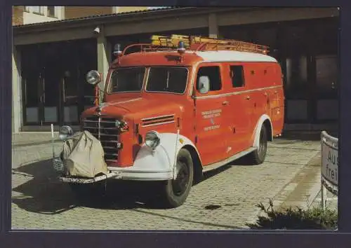 Ansichtskarte Löschgruppenfahrzeug Borgward B 2500 Freiwillige Feuerwehr