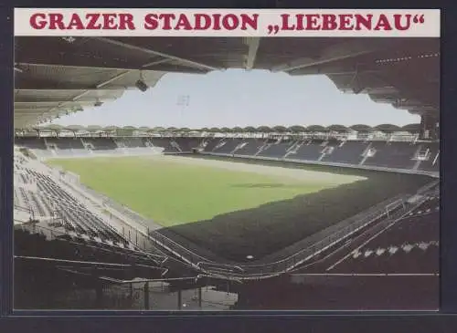 Ansichtskarte Fußballstadion Graz Österreich Stadion Liebenau