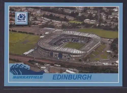 Ansichtskarte Fußballstadion Edinburgh Schottland Murrayfield