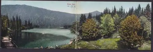 Ansichtskarte Klappkarte Eisenstein Österreich Bayern Arbersee m. Uferlandschaft