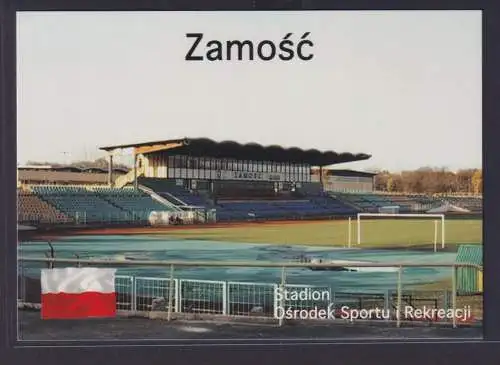 Ansichtskarte Fußballstadion Zomosc Polen Stadion OSIR