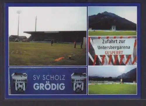 Ansichtskarte Fußballstadion Grödig Österreich Untersberg Arena