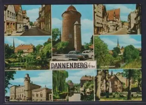 Ansichtskarte Dannenberg Niedersachsen Marschtor Strasse Jeetzel Partie Bahnhof