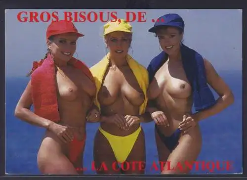 Ansichtskarte Erotik Frauen Akt Bocau Pyrenees Atlantique nach Lookdal Belgien
