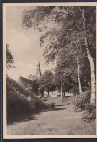 Ansichtskarte Tangermünde Sachsen Anhalt Am Burgwall Kirche Religion Glaube