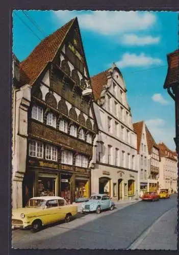 Ansichtskarte Osnabrück Niedersachsen Kahnstrasse Autos Oldtimer Häuser