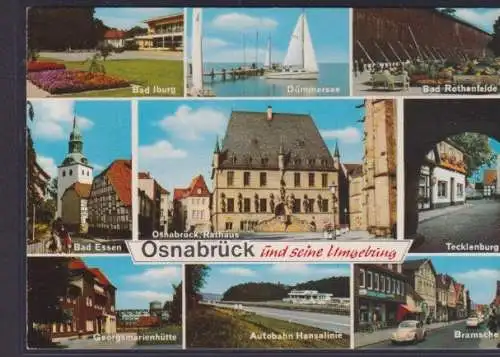 Ansichtskarte Osnabrück Niedersachsen Ansichten Rathaus Dümmersee Autobahn