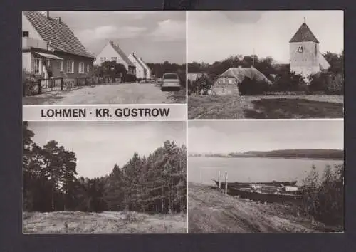 Ansichtskarte Lohmen Kr. Güstrow Mecklenburg Vorpommern Ansichten See Strasse