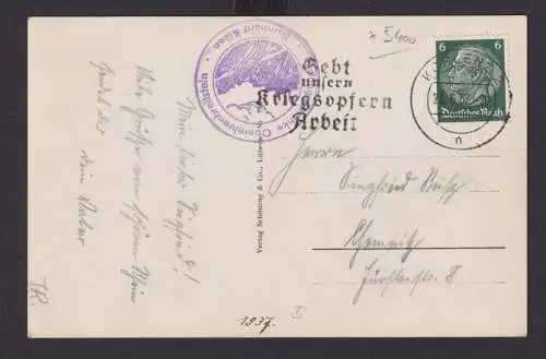 Deutsches Reich Drittes Reich Ansichtskarte SST Gebt unseren Kriegsopfern Arbeit